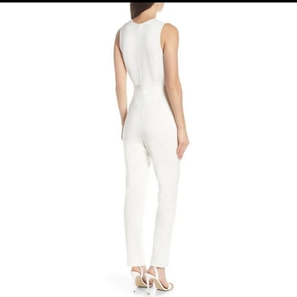Nwt French Connection Sundae Lula Sleeveless Jumpsuit Summer White 4 - Picture 3 of 11